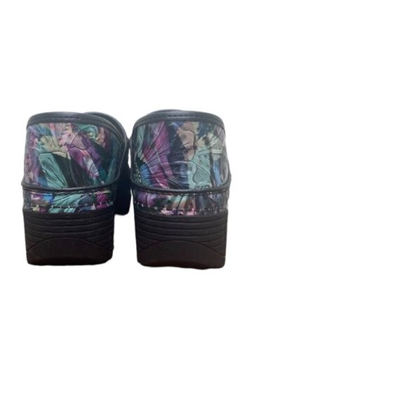 Dansko New Women's LT Pro Clogs Watercolor Tooled Leather size 38 - Picture 11 of 11